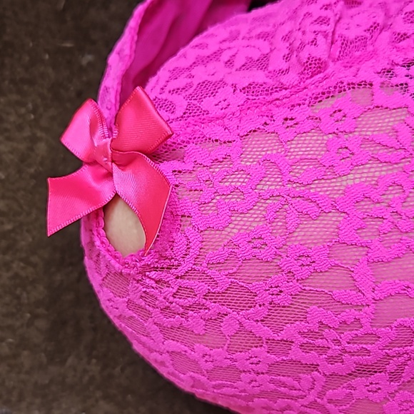 Victoria’s Secret Hot Pink Lace Slip Dress. Sz: XS. Adjust. Straps. Looks GREAT! - Picture 12 of 12